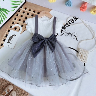 Dress OVERALL กระโปรง TUTU นําเข้า P41 สําหรับเด็ก / ผู้หญิง - สีเทา ขนาด 100