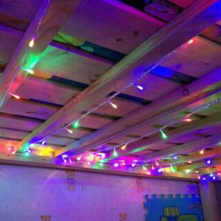 ไฟสีสวยไฟกระพริบไฟประดับLED สายไฟยาว8เมตร สีรวม