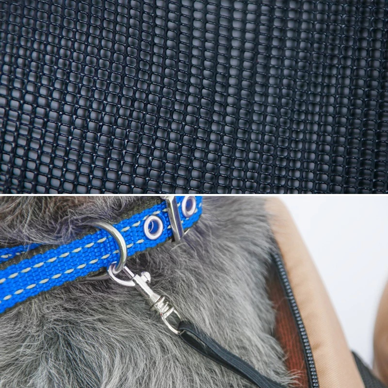 pet car seat แบบสะพายข้าง สลิงตาข่าย ระบายอากาศได้ การเดินทางกลางแจ้ง กระเป๋าแมว กระเป๋าหมา รูปที่ 3
