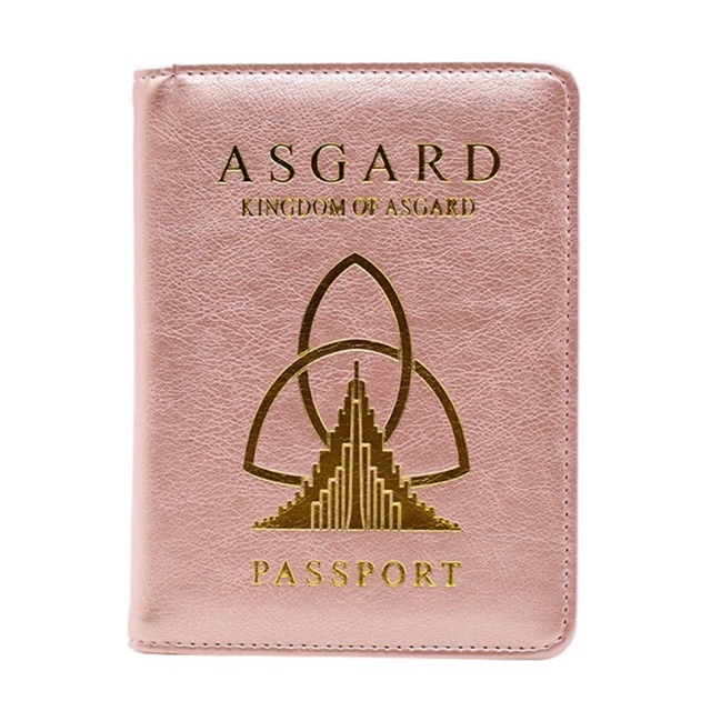 ปกพาสปอร์ต ปกหนังสือเดินทาง Asgard สีชมพูสวยๆ