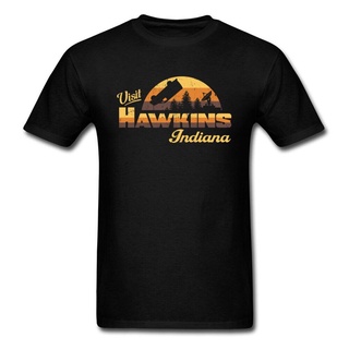 เสื้อยืดแฟชั่น พิมพ์ลาย Faddish Sweas Strange Things Hawkins คุณภาพสูง สําหรับผู้ชาย 2022S-5XL