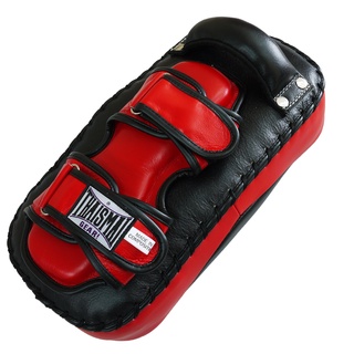 THAISMAI KP145 - เป้าล่อเตะ เป้าเตะ หนังแท้ สีดำ/แดง 1ข้าง - Kick Pad Leather Black/Red Sold in Piece