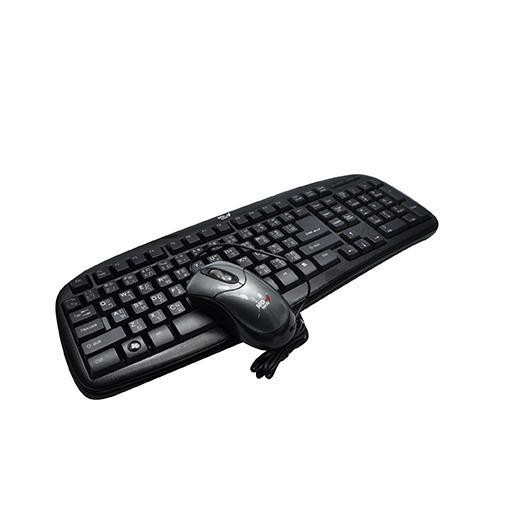 ค๊ย์บอร์ด&เมาส์ (2in1) USB MD-TECH  KB-888+M-179  Black