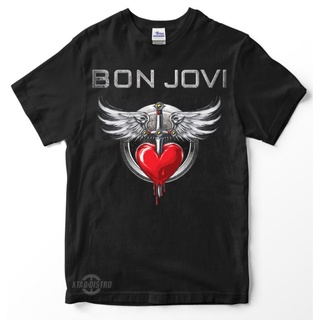 [S-5XL]เสื้อยืด พิมพ์ลายโลโก้ BON JOVI 2 ITS MY LIFE Premium สไตล์วินเทจ โอเวอร์ไซซ์