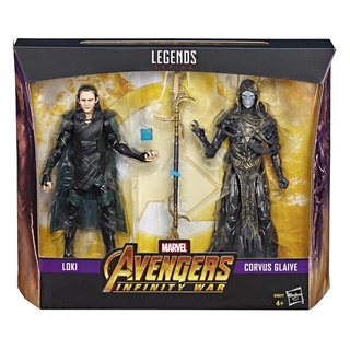 ของเล่นมาเวล ฟิกเกอร์ Avengers: Infinity War Movie Marvel Legends Loki &amp; Corvus Glaive