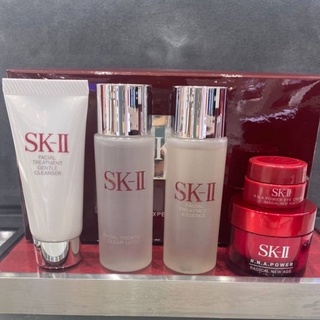 ยกเซ็ต 5 ชิ้น 1,299 บาท SK-II Pitera Experience Kit Facial Treatment Cleanser ESSENCE CLEAR LOTION RNA EYE CREAM SKII