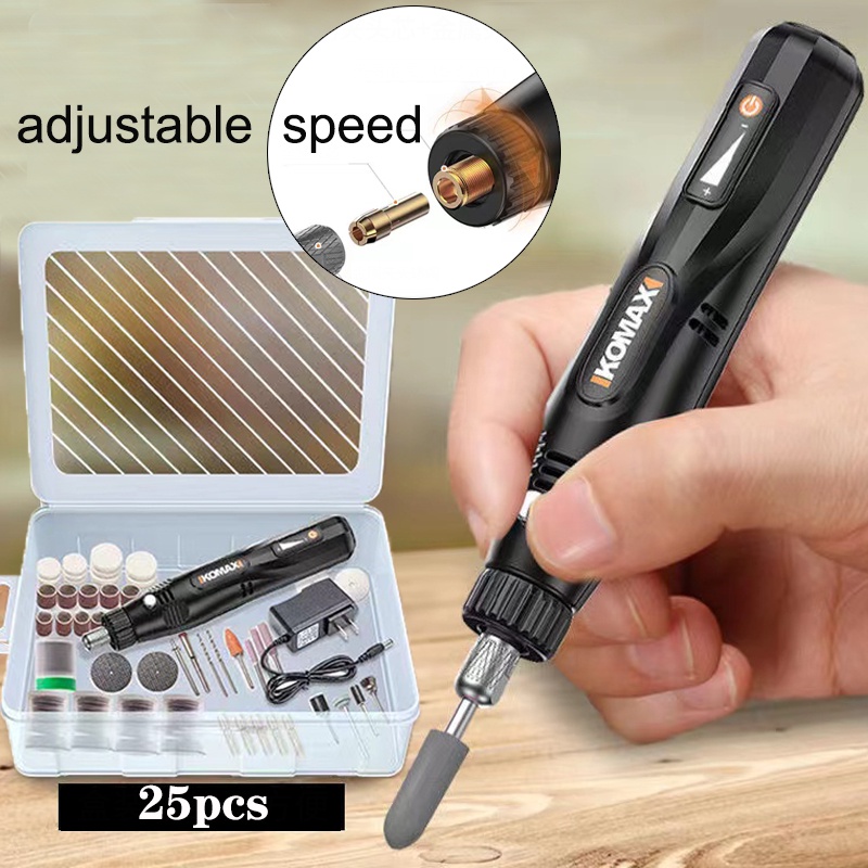 เครื่องเจียรไฟฟ้า 12V ขนาดเล็ก 5 โหมด ปรับความเร็วได้ สําหรับใช้ในครัวเรือน