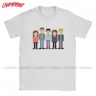 เสื้อยืดคอกลม แขนสั้น ผ้าฝ้าย 100% พิมพ์ลาย How I Met Your Mother Pixel HIMYM แฟชั่นสําหรับผู้ชาย และผู้หญิงS-5XL