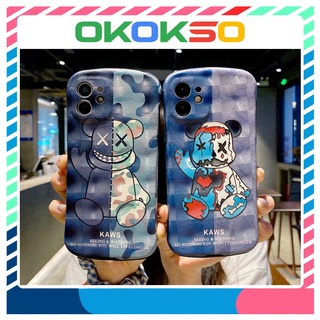 OPPO mobile phone case Reno5 5G, Reno5 pro,A53/A32,A91/F15/Reno 3, A9 2020/A5 2020/A11, A31, F11,trendy violent bear small waist design anti-fall mobile phone case