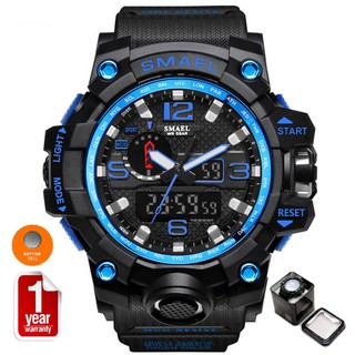 SMAEL นาฬิกาข้อมือผู้ชาย Sport Digital LED รุ่น SM1545 (Black/Blue)