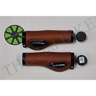 ปลอกแฮนด์ DAHON Classic leather gel palm grips