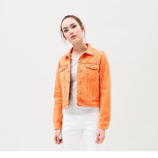 เสื้อแจ็คเก็ตยีนส์ Dr. denim : VIVA TRUCKER JACKET Stone Orange