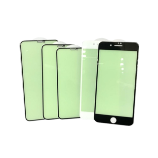 ส่งไวจากไทยGreen Light Film ฟิล์มกระจก Iphone 12 Pro Max Mini Full Cover กระจกนิรภัย 11 Pro Max X XS MAX XR SE2020 6 7 8 P Anti bluelight:6Plus/6sPlus (ดำ)