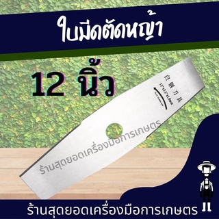 สุดยอด - ใบมีด 2T ใบมีดตัดหญ้า ทรงมะละกอ ขนาด 12 นิ้ว ใบมีดตัดแปรงหญ้าชิ้นส่วนเครื่องตัด Trimmer เครื่องตัดหญ้า