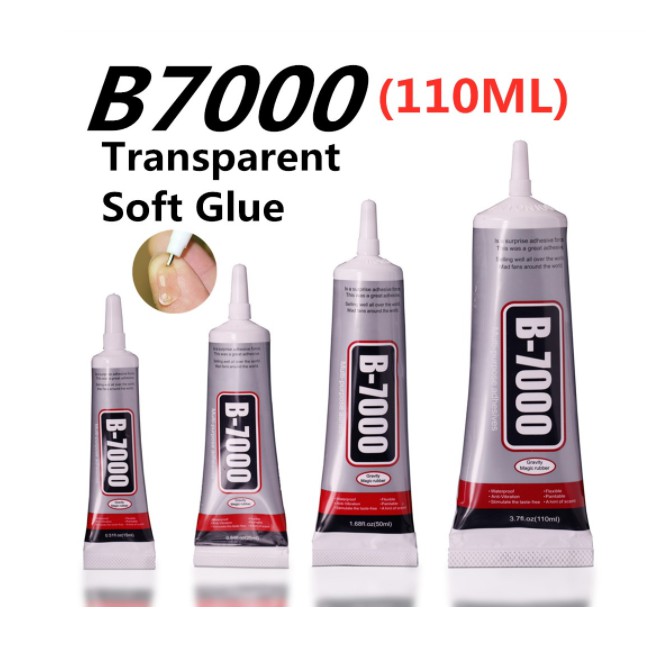 5pcs B7000 15ML 50ML 110ML กาวอเนกประสงค์โปร่งใสกาวสําหรับ Handphone ซ่อมหน้าจอ