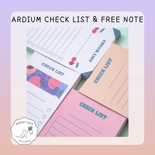 Ardium Check list &amp; Free note // อาเดียม กระดาษโน๊ต เช็คลิสต์ กระดาษโน๊ตเตือนความจำ