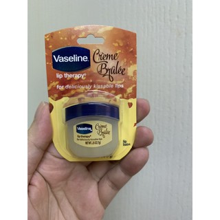 ปลอมคืนเงิน Vaseline Lip Therapy Lips #Creme Brulee ขนาดพกพา 7 g.