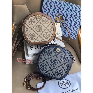 Tory burch T Monogram Moon Bag แท้ Factory Oem