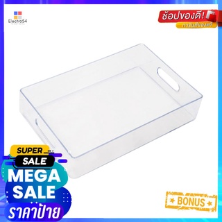 กล่องแบ่งช่อง 1 ช่อง STACKO TLV602 16.3x24.6x5.6 ซม. สีใส1 COMPARTMENT BOX STACKO TLV602 16.3X24.6X5.6CM CLEAR