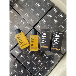 ของแท้มีรหัส MIMI WHITE AHA แพค 2 ขวด หัวเชื้อเร่งผิวขาว 30ml. มีกล่องมีรหัสในฝากล่อง