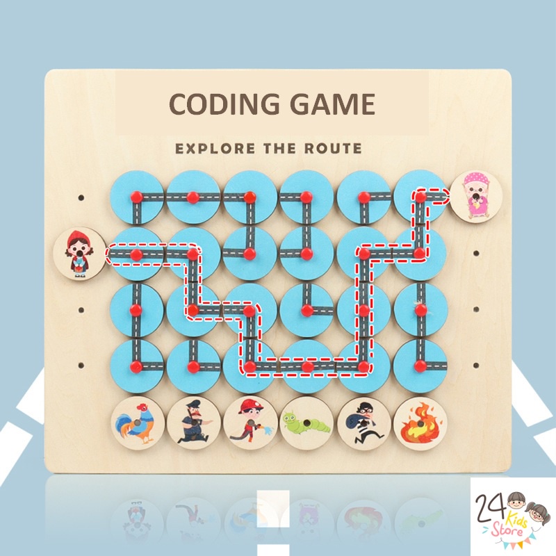 Kidssaurus Coding game Explore the route โค้ดดิ้ง เกมส์