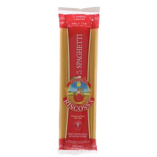 RISCOSSA Spaghetti # 2 500 g. เส้นสปาเกตตี้ นำเข้าจากประเทศอิตาลี เบอร์2 - RI01