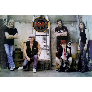 โปสเตอร์ รูปถ่าย วง ดนตรี เอซี/ดีซี AC/DC POSTER 24”x35” Inch Australian Hard Rock Blues Music V2