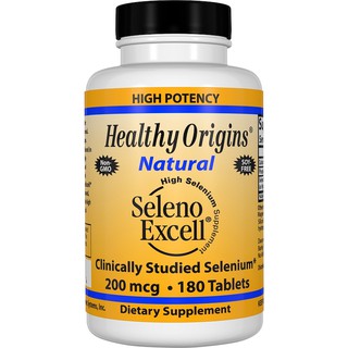 Healthy Origins, Seleno Excell, 200 mcg, 180 Tablets