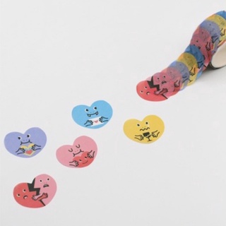 Love Love heart shape tape (Been Bean original เทปหัวใจ 100ชิ้น)