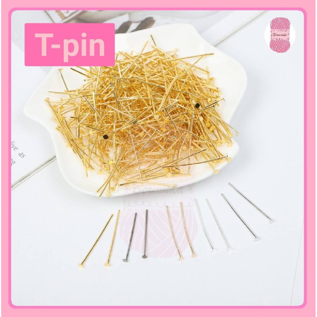 T-pin (ทีพิน) #อายพิน ยาว 22/26/28/30 mm. บรรจุ 10 กรัม – โปรปัง