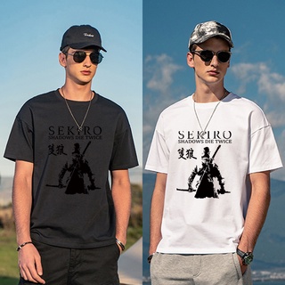 เกมฤดูร้อน Sekiro กราฟิกพิมพ์เสื้อยืดแขนสั้น unisex ท็อปส์ซูกราฟิกพิมพ์เสื้อยืดสําหรับผู้ชายผู้ Dj@