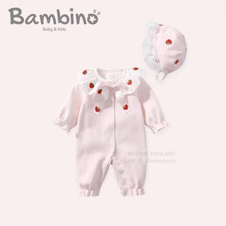 Bambino ชุดจั๊มสูทเด็กทารกผู้หญิง ชุดรอมเปอร์  ชุดบอดี้สูท   ชุดเด็กอ่อน ชุดเด็กแรกเกิด  Baby Bodysuits Jumpsuits