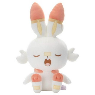 [Direct from Japan] Pokemon Peaceful Space Plush doll Poke Peace Scorbunny ( Oyasumi Ver. ) Japan NEW