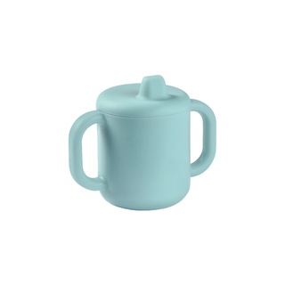 BEABA ถ้วยซิลิโคนหัดดื่ม Silicone Learning Cup - Airy Blue