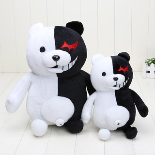 ตุ๊กตาของเล่น รูปหมี Dangan Ronpa Monokuma สีดำและสีขาว cute black and white bear school principal plush dolls