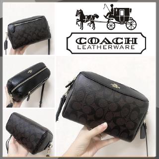 【HOT】Coach F77978 กระเป๋าผู้หญิงกระเป๋าสะพายกระเป๋าสะพายข้าง Black Boston Bag