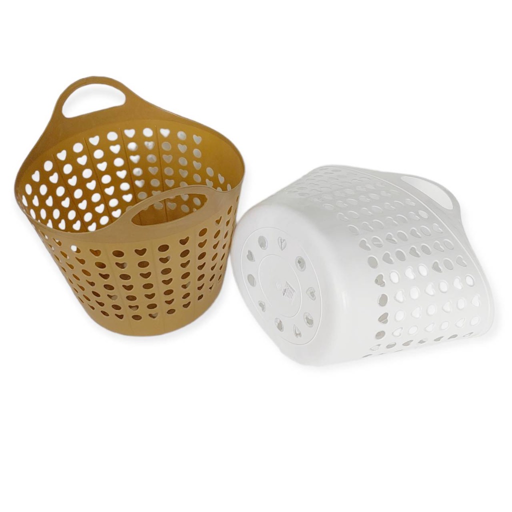 Small Evting ตะกร้านิ่ม สไตล์ญี่ปุ่น สำหรับใส่ของ ใส่ผ้า No.9956 มีหูหิ้ว - รูปที่ 2