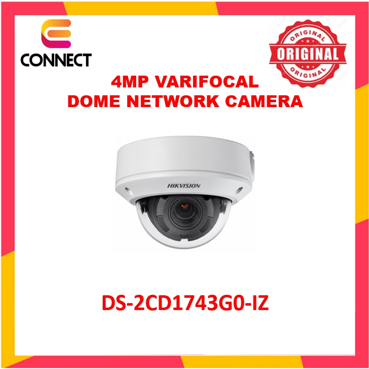 HIKVISION DS-2CD1743G0-I(Z) 4MP VARIFOCAL DOME NETWORK CAMERA