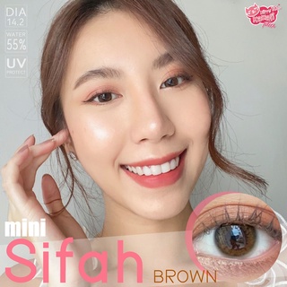 คอนแทคเลนส์ยี่ห้อ Kitty kawaii รุ่น Mini Sifah Brown (สีน้ำตาล)