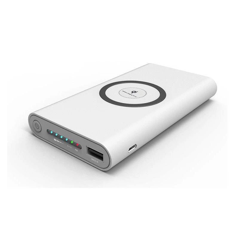 Power Bank แบตเตอรี่สำรองไร้สาย ความจุ 20000 mAh ชาร์จไร้สายและมีสายได้ Qi Wireless แท้ 100% thumbnail 4