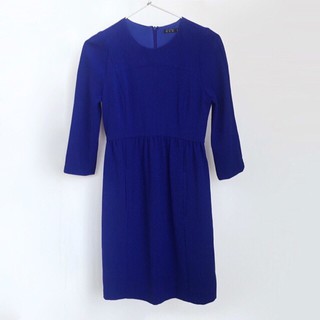 ZARA BASIC blue dress