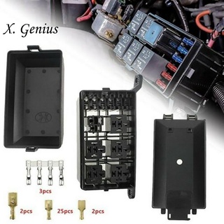 กล่องฟิวส์รีเลย์ 5 ฟิวส์ 6 รีเลย์บล็อก 12V พร้อมส่ง