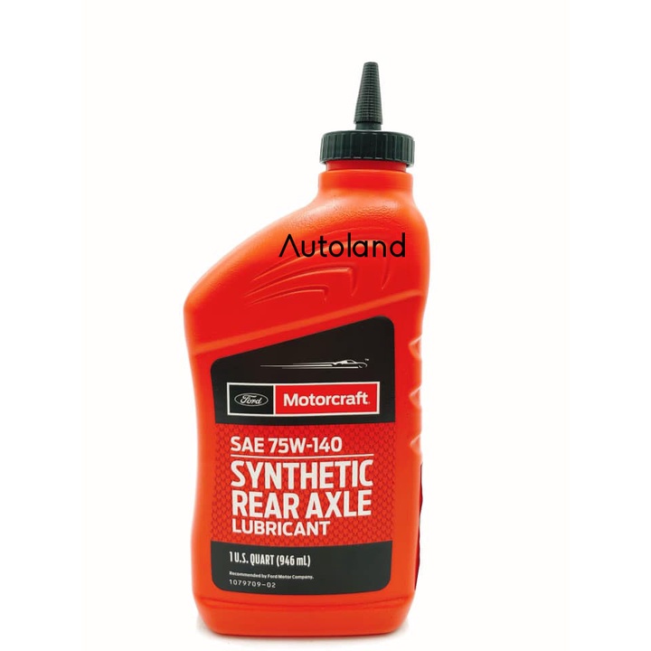 (ของแท้) น้ำมันเฟืองท้าย MOTORCRAFT SAE 75W-140 Synthetic Rear Axle Lubricant ใช้กับ Mazda BT-50 PRO