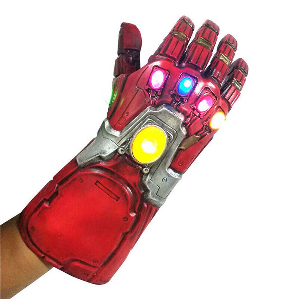 Thanos Infinity War Gauntlet With LED Light Glove Kid Adult Avengers Costume Toy