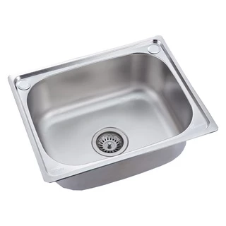 ซิงค์ล้างจาน อ่างล้างจาน 1หลุม วัสดุสแตนเลส ขนาด50x40ซม stainless steel sink รุ่น FS5040