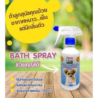 สเปรย์สุนัข สเปรย์อาบน้ำแห้ง บำรุงขน และระงับกลิ่นตัว สุนัข500 ml.