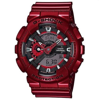 Casio G-Shock นาฬิกาข้อมือ สีแดง สายเรซิน รุ่น GA-110NM-4A