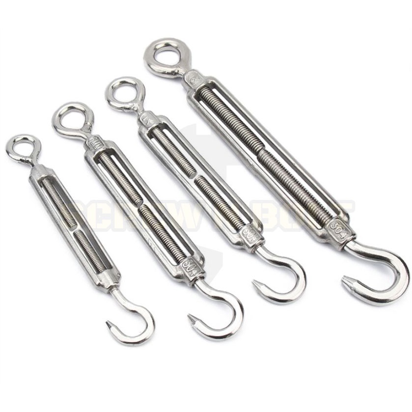 เกลียวเร่ง ยึด-ปรับระดับ สลิง โซ่ แบบ ตะขอ-ห่วง สแตนเลส 304 – 3/8 1/2 9/16 5/8 / Turnbuckle Hook-Eye ราคา ถูกที่สุด ดีลบีเคเค แกลเลอรีภาพที่ 9