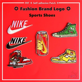 ☸ Fashion Brand Logo - Sports Shoes Self-adhesive Sticker Patch ☸ 1Pc Iron on Sew on Clothes Bag Accessories Decor Badges Patches