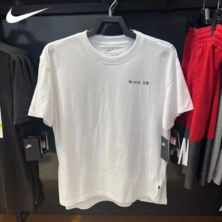 [S-5XL]Nike เสื้อกันหนาวลําลอง ผ้าฝ้ายถัก 100% แขนสั้น คอกลม พิมพ์ลาย สําหรับผู้ชาย DD1305-493